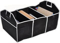 KIMISS Car Trunk Organizer for Foldable Trunk Storage Bag Collapsible Cargo Storage Containers with Reinforced Handles Automotive Trunk Organizer for Car Essentials
