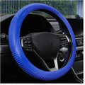 Steering Wheel Cover, Car Silicone Steering Wheel Protector, Anti-Slip Soft Odorless Wheel Covers, Universal 14-15 Inch Steering Wheel, Automotive Interior Accessories (Dark Blue)
