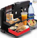ZONETECH Multi-Functional Portable Foldable Car Backseat Tray Desk 2 Pack - Black Vehicle Table for Food, Meal, Snack, Laptop - Stay Organized When on The Go (1-Pack)