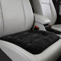 Car Seat Cushion, Breathable Soft Auto Front Seats Protector Pad for Comfortable Driving, Warm Vehicle Interior Driver Seat Non-Slip Decorative Accessory for Most Cars (Black)