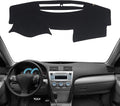 KEYOOG Dashboard Cover Dash Mat Fit for to-yota Camry 2011-2007 (for Left Hand Drive),Car Dash Board Mat Anti-Glare Carpet,Non-Slip Pad Sunshield Protector (Black)
