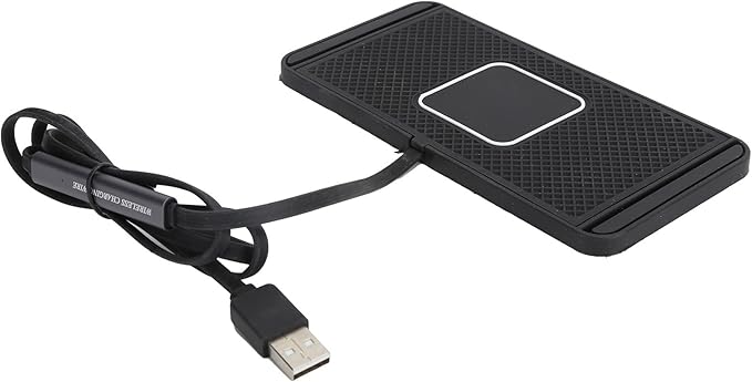 Drfeify 15W Fast Wireless Car Charger Charging Pad Nonslip Phone Charger for Safe Driving