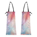 ALAZA Hanging Car Trash Bags Garbage Bag Trash Can for Back Seat Small Marble Pink Watercolor Washable Storage Bag Retractable 2 Pack