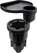 ToughTested Tough & Hungry Mega XL Cupholder Expander with Snap-On Extra Cupholder, Adjustable Food Tray, and Device Holder Slot – Fits XL Bottles & Cups, Ideal for Trucks, SUVs, RVs, Vans, and Cars