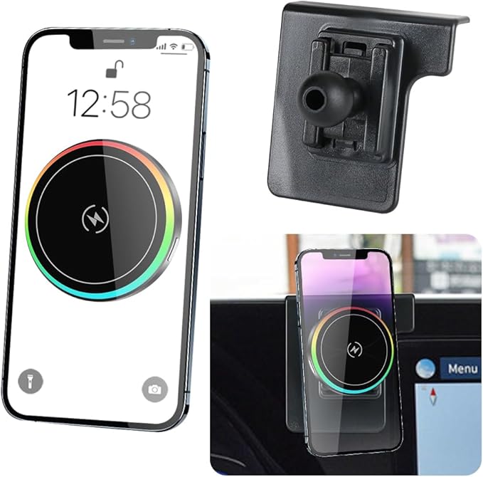 Car Magnetic Phone Mount for Hyundai Palisade 2020 2021 2022 2023 2024 2025 Auto Interior Accessories Best Cellphone Holder Fast 15W Wireless Charger Cell Phones Charging Screen Stand Accessory