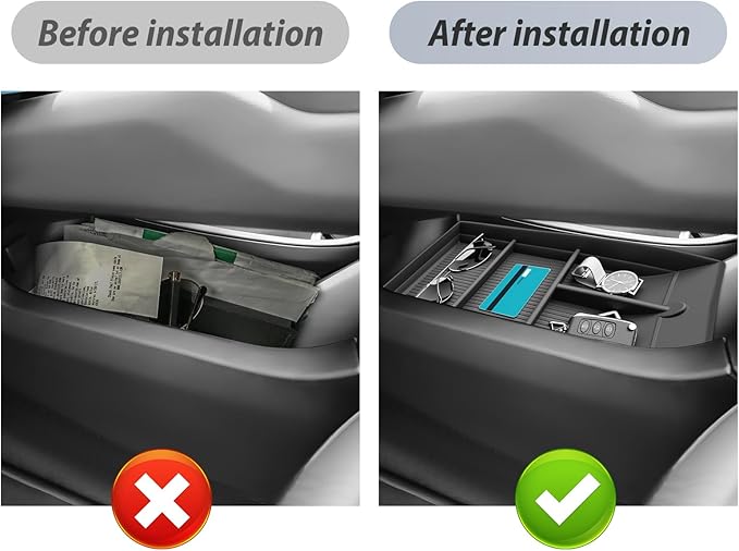 SKTU 2024 2025 2026 Chevy Equinox EV Center Console Organizer for 2024 2025 2026 Chevy Equinox EV Lower Center Console Tray 2024 2025 2026 Chevy Equinox EV Accessories Under Console Organizer
