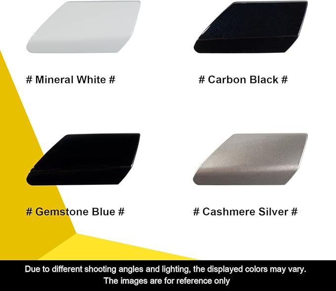 Goholy Car Door Handle Cover Cap Compatible with BMW 7 Series G11 G12 730 740 750 760 2015-2022 51217474681 Door Key Cover Door Handle Accessories Lock Cap Black Front Left