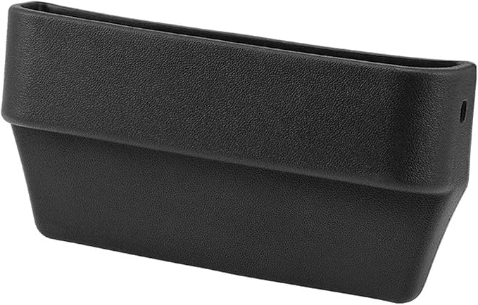 GAWOND Car Seat Gap Filler Organizer, Seat Side Gap Plug with Storage Avoids Things Falling, Universal Fit Fill The Gap Between Seat and Console, Perfect for Car, SUV, Truck (Black-1 Pack)