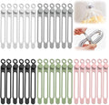 30pcs Data Cable Organizer, 2025 New Silicone Cable Ties Cable Management Organizer, 106mm Reusable Cord Organizers, Colorful Wire Organizers for Cords (30)