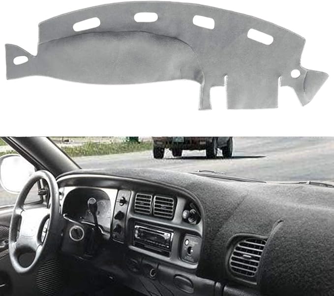 Dash Cover Dashboard Cover Mat Pad for Dodge Ram 1998 1999 2000 2001 (Dark Gray) Y21