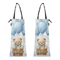 ALAZA Hanging Car Trash Bags Garbage Bag Trash Can for Back Seat Small Cute Bear Washable Storage Bag Retractable 2 Pack