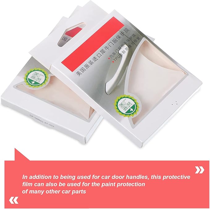 16 Pieces Car Door Handle Cup Protector Clear Car Door Handle Scratches Protective Films for Vehicles Transparent Paint Scratch Protection Protective Film
