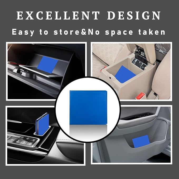 4 PCS Car Registration and Insurance Holder, 10.6''×4.8'' Essential Auto Card Glove Box Organizer with Closure, Vehicle Interior Accessories Perfect for Documents, Cards