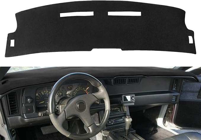 Dash Cover Mat Custom Fit for Chevy Chevrolet Camaro Z28 IROC RS LT Berlinetta, Dashboard Cover Pad Carpet Protector F100