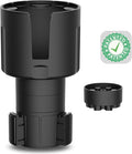 Swigzy Car Cup Holder Expander (Long Base) - Adjustable Expandable Insert Extender, Automotive Adapter Holds Hydro-Flask, Yeti, Nalgene, Large (32 40 oz) Water Bottles, Big Drinks - Universal