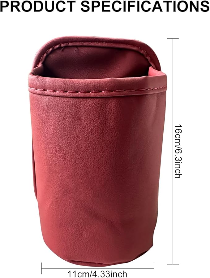VOJKOREL Universal Door Water Cup Holder, car Multi-Function Storage Rack, car seat Back Beverage Holder, Suitable for Water Cups, Mobile Phones, Drinks, Coffee, etc.(red)