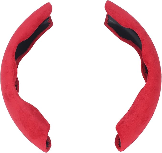 Steering Wheel Cover, Suede Non Slip Sweat Absorbing Auto Accessory for Mercedes Models Drivers Commuters Road Trips