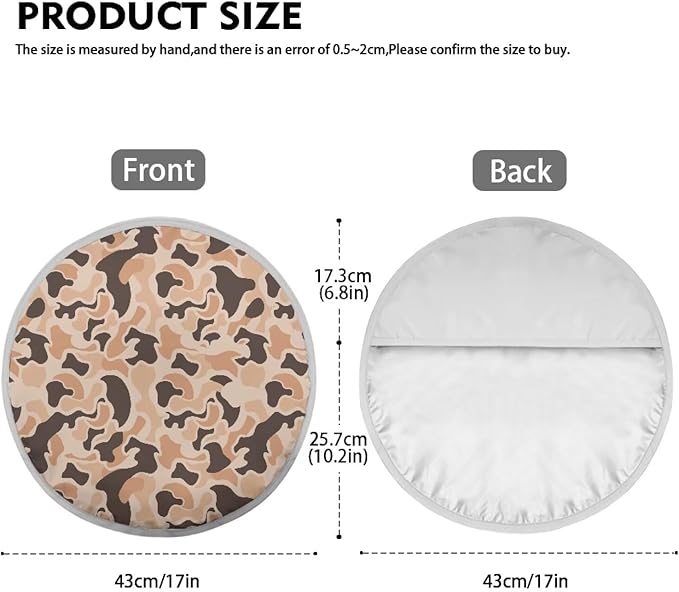 Camo Hunting Duck Steering Wheel Sun Shade Cover 17 Inch Car Rudder Sun Shade Cooling Cover for Summer Foldable Steering Wheel Cover Gift for Friends