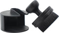 VIKING Tire Shine Applicator Brush, Automotive Tire Dressing Applicator Brush, Storage Stand Included for Detailing and Car Wash Kit, Black, 2.3 Inch Diameter