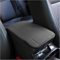 Ziciner Leather Car Center Console Armrest Pad, PU Waterproof Auto Seat Box Cover Protector, Hand Rest Cushion Protection Pad, Vehicles Interior Accessories Universal for Truck,SUV (Gray A)