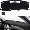 TUCAREST Dash Cover Fit for 2018 2019 2020 2021 2022 Ch-Evy Equinox Nonslip Car Dash Board Mat Sunshade No-Glare and Slip Pad Carpet Sunshield Protector (Not Fit w/HUD Models) Flannel Black