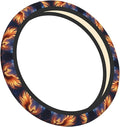 Phoenix Bird Car Steering Wheel Cover, 15 Inch Steering Wheel Cover Stylish Decor for Most Cars