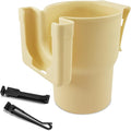 Car Cup Holder Expander, Cup Holder for Car, 2-in-1 Mobile Phone Drink Adapter, Auto Interior Accessories Multifunction Auto Seat Back and Armrest Box Storage Device for Most Vehicles (Beige)