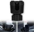 Large Size Car Cup Holder Expander with Cell Phone Holder Adjustable Base U-Shaped Slot Cup Holder Adapter Compatible with All Kinds of Cups and Bottles