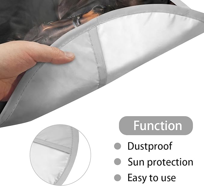 Vintage Horse Pattern Washable Steering Wheel Sunshade Cover for Car SUV Truck Van Cooling Steering Wheel Sun Block Steering Wheel Covers Steering Wheel UV Reflector Shade Cover