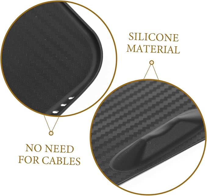 Zerodeko Center Console -Skid Charger Mat for Model Silicone Pad for Secure Phone Charging Easy Installation Upgrade Version
