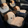 2 Pack Cute Cartoon Car Seat Cushion with Back Car Lumbar Support Pillow and Neck Pillow Car Seat Pillow for Relieve Your Driving Tiredness