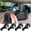 i-Smart 4 Pack Car Hooks, Car Headrest Hook, Purse Hook for Grocery Bag, Vehicle Seat Back Hanger Hook, Holder with Lock - Black