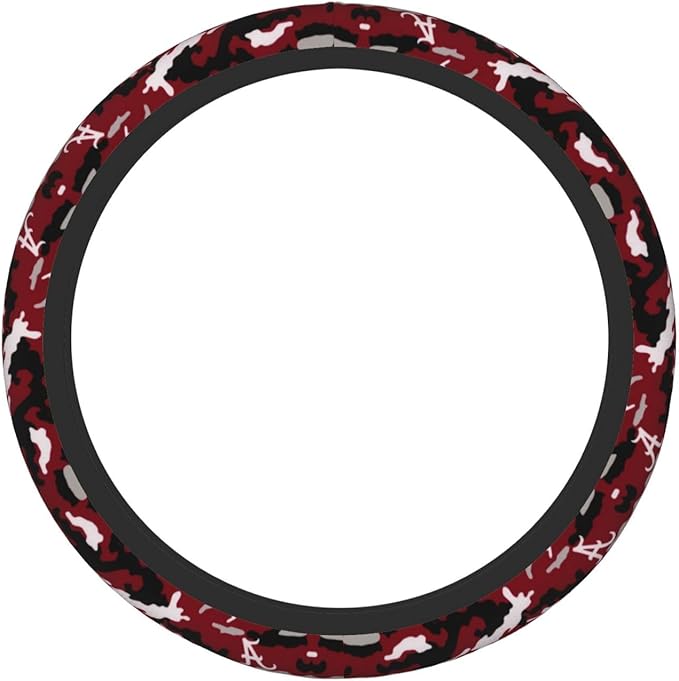 Alabama Camouflage Car Steering Wheel Cover for Men Women,Universal Automotive Steering Wheel Cover for Suvs Sedans Cars