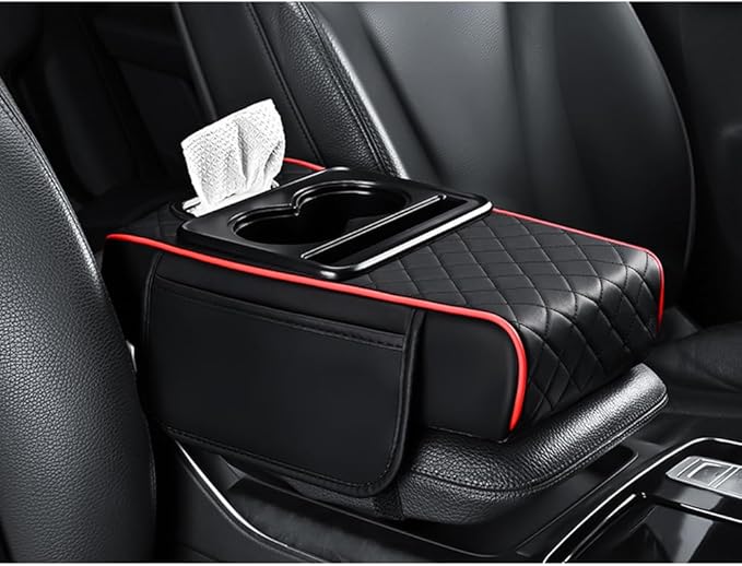 Car Armrests Covers for Audi A6 1995–2025, Center Console Cover Armrest Cushion Middle Console Protector Armrest Mat Interior Accessories,G