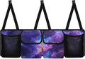 Nebula Galaxy Car Trunk Organizer SUV with 3 Non-slip Strips, Back Hanging Car Storage Organizer with Pockets, Auto Accessories Interior Decoration