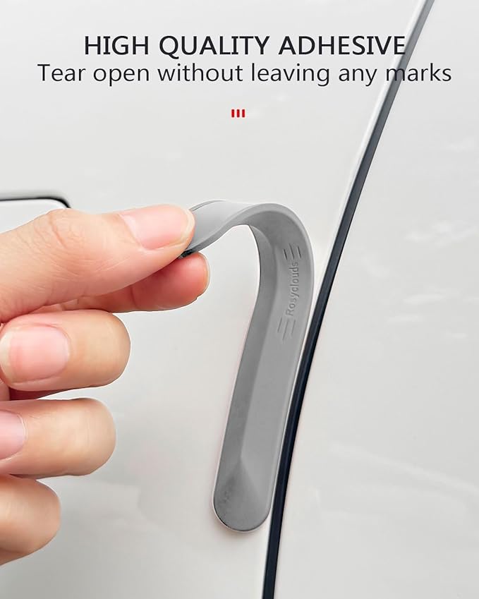 muekzu Silicone Car Door Edge Guard Trim Molding Crash Scratch Protector Scratch Guard for Car,Sedans,Truck,SUV 4PCS(Gray)