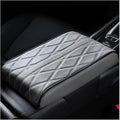 Mandark Car Center Console Cover, Soft Leather Memory Foam Automotive Armrest Seat Box Cushion Pad, Waterproof Comforable Vehicle Arm Rest Mat Accessories, Universal for RV, SUV, Truck (Gray)