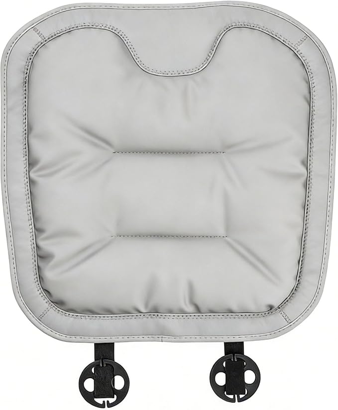 Car Seat Cushions, Skin-Friendly Leather Seat Cushions, Comfort Breathable Scratch Wear-Resistant, Memory Foam Seat Pad for Car, Office or Home Chair (White)