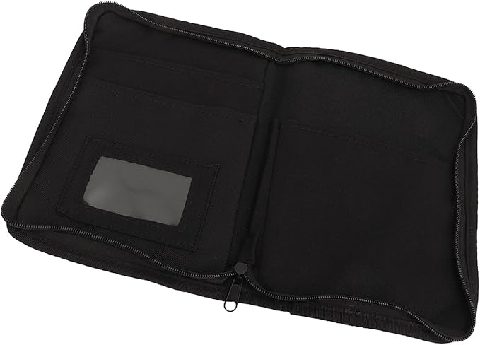 AYNEFY Car Glove Box Organizer 600D Oxford Cloth Car Document Holder with 6 Pockets Zippered Compartment for Vehicle Manuals Registration Cards & Papers Black