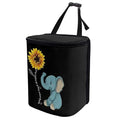DISNIMO Sunflower Car Trash Can Easy-to-Install Car Accessory Interior, Cartoon Elephant Leak-Proof Car Garbage Can Bin Organizer Storage Bag for The Back Seat of Any Cars, Sedans, SUVs & Trucks