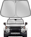Fonowka Windshield Sun Shade for 2024 2025 2026 Toyota Land Cruiser Foldable Sun Sunshade for Car Front Window Blocks UV Rays and Heat Automotive Interior Protector Custom Fit Accessories