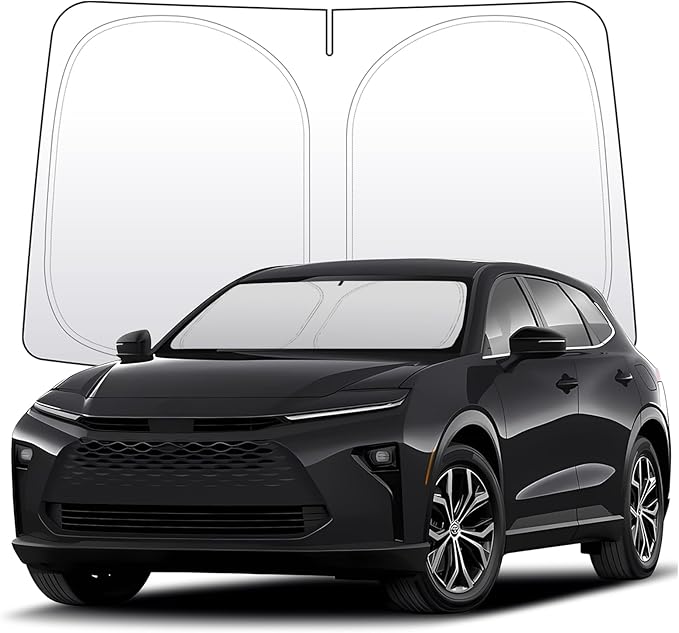 Thickened 2-Layer Front Windshield Sun Shade Compatible for Toyota Crown Signia 2025-present, Foldable Custom Fit Sunshade Blocks 99% Heat, Keeps Car Interior Cool (for Crown Signia 2025-present)