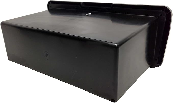 Pactrade Marine Lightweight Black ABS Plastic Lockable Glove Box Storage Compartment with Keys for Boat RV Truck