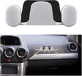 Car Mini Hook, Multifunctional Vehicle Backseat Storage Hanging Double Hook, Self-Adhesive Auto Dashboard Organizer for Earphones Charging Cable, Universal for SUV RV Truck (Silver)