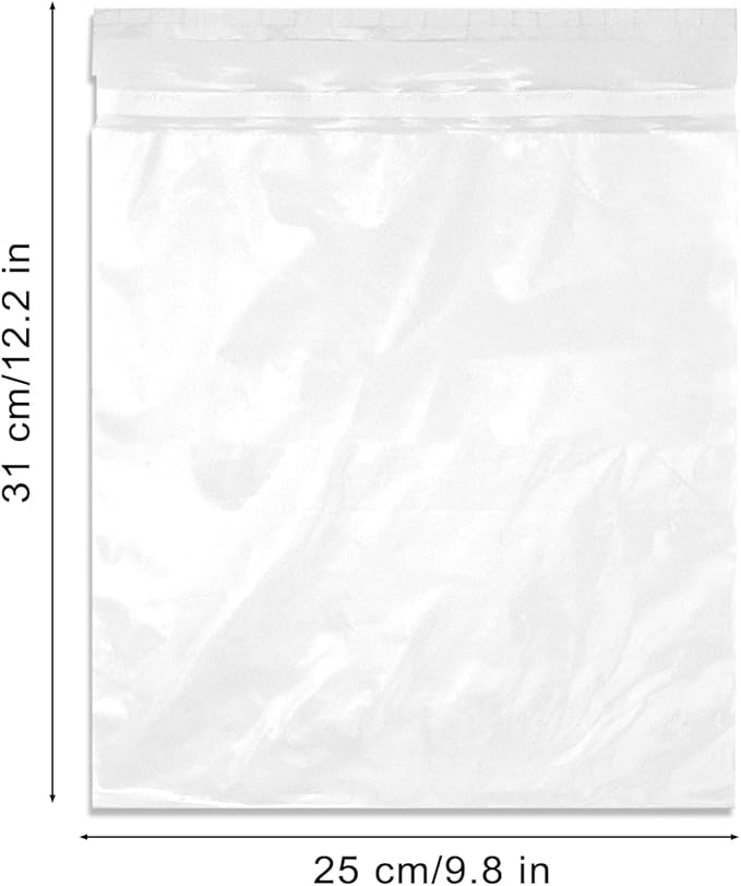 Disposable Car Trash Bags, 100 Pack Car Garbage Bag Hanging, Self Adhesive Cleaning Bags for Cars, Kitchens, Bedrooms, Offices, During Travel and Camping (9.8 * 12.2 Inches), White