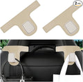 HZEL Car Seat Headrest Hook, 2PCS Vehicle Back Seat Hanger Holder Hook, Multipurpose Automotive Interior Headrest Storage Organizer for Purses Bags Coats, Universal Fit (Black Yellow)