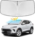 for Buick Encore GX 2020-2024 2025 2026 Windshield Sun Shade - 4 Layers Car Sunshades Front Windows Shade Cover Custom Fit for Encore Sun Visor 240T Retractable Shade Blocks UV Rays Car Accessories