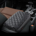 KMMOTORS Center Console Cover Compatible with Kia Sportage QL 2017, 2018, 2019, 2020, 2021, 2022 – Armrest Cushion & Console Protector, Protects from Pet Scratches, Interior Accessories (Black)
