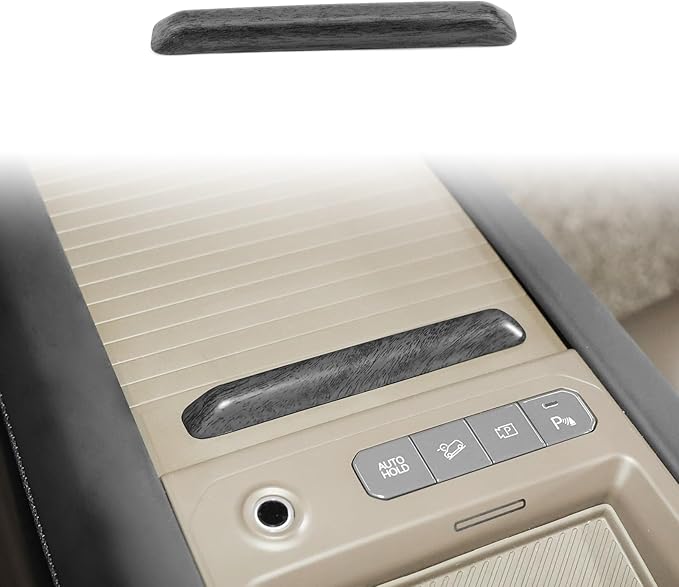 YOUTOOCAR Center Console Sliding Box Handle Cover Compatible with Kia EV9 2024-2026 Accessories (Wood Grain)