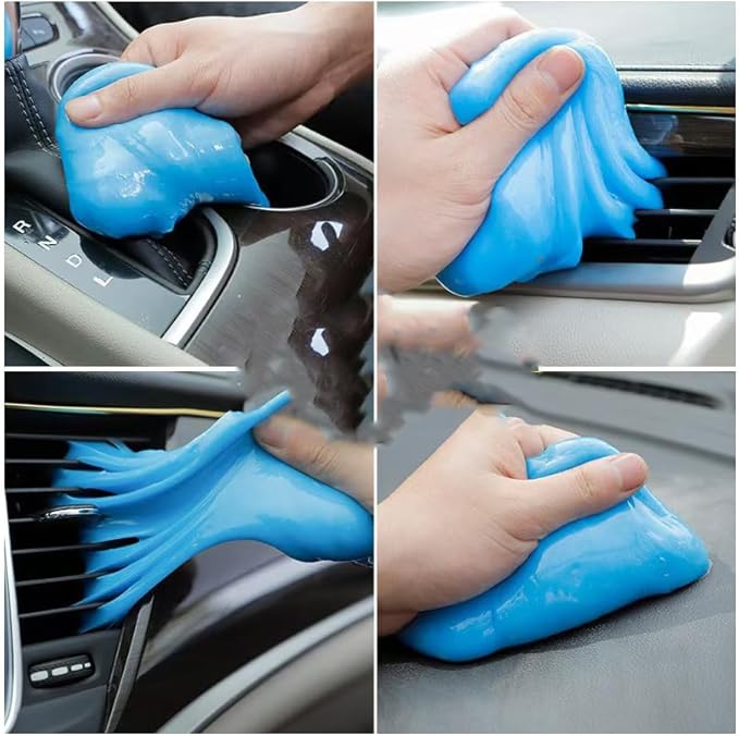 Car Cleaning Gel in Two cans, General car Beauty Tools, car Vent Slime, Dashboard and Keyboard, car Accessories